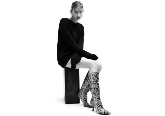 Zara   animal print high heel boots , Цвет: С принтом, Размер: 40