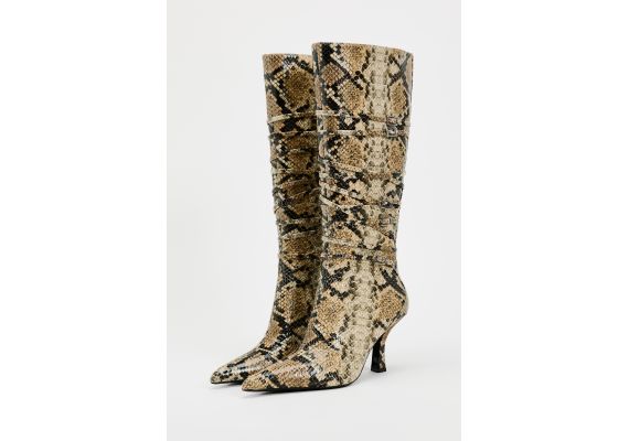 Zara   animal print high heel boots , Цвет: С принтом, Размер: 41, изображение 8