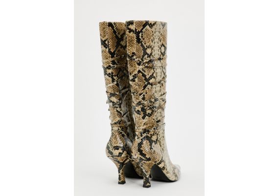 Zara   animal print high heel boots , Цвет: С принтом, Размер: 35, изображение 10