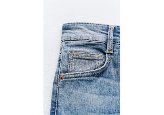 Zara   trf skinny high-waist sculpt jeans , Цвет: Синий, Размер: 46, изображение 6