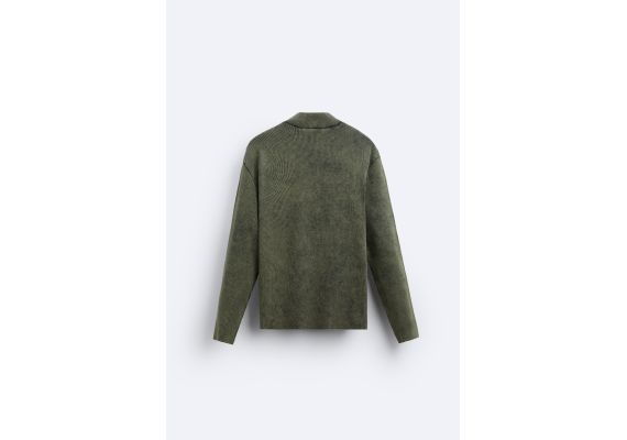 Zara Эффект старения куртки с ребристым узором , Цвет: Серый, Размер: L (US L), изображение 8