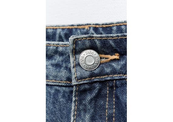 Zara   mid-rise tailored balloon jeans , Цвет: Синий, Размер: 34, изображение 5