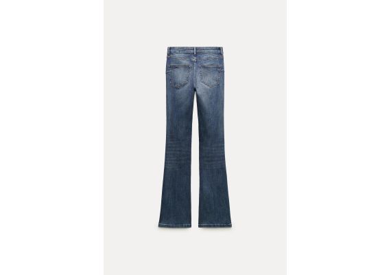 Zara   zw collection bootcut mid-rise contour jeans , Цвет: Синий, Размер: 42, изображение 8