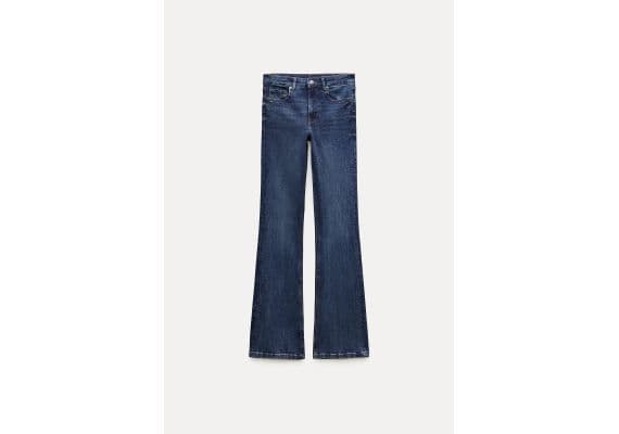 Zara  zw collection bootcut mid-rise contour jeans , Цвет: Синий, Размер: 32, изображение 6