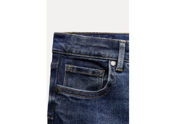 Zara  zw collection bootcut mid-rise contour jeans , Цвет: Синий, Размер: 32, изображение 8