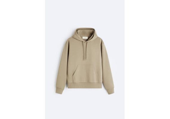 Zara Худи с разделителем hoodie , Цвет: Бежевый, Размер: S (US S), изображение 6