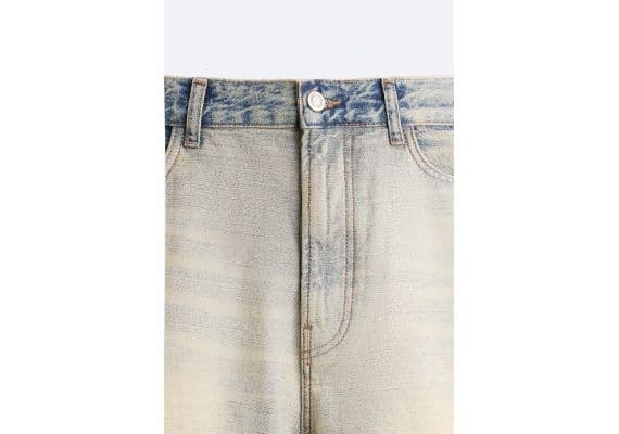 Zara Джинсы inside-out denim , Цвет: Синий, Размер: EU 38 (US 30), изображение 8