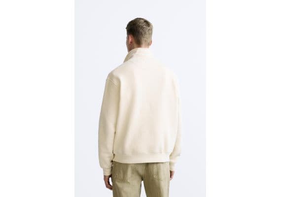 Zara  patch sweatshirt , Цвет: Бежевый, Размер: S (US S), изображение 4