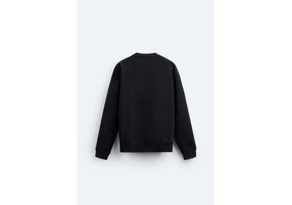 Zara   round neck sweatshirt , Цвет: Черный, Размер: S (US S), изображение 7