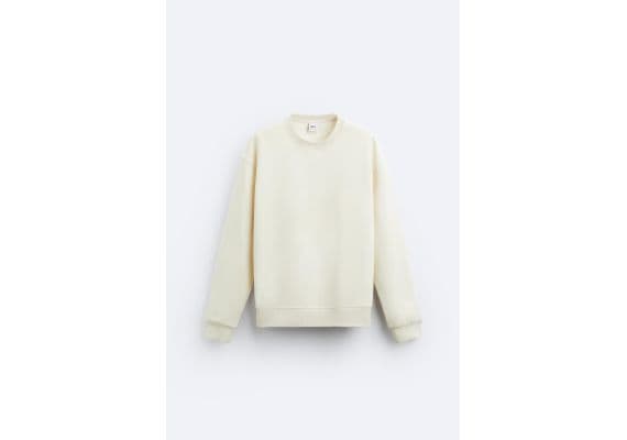 Zara   round neck sweatshirt , Цвет: Белый, Размер: S (US S), изображение 6