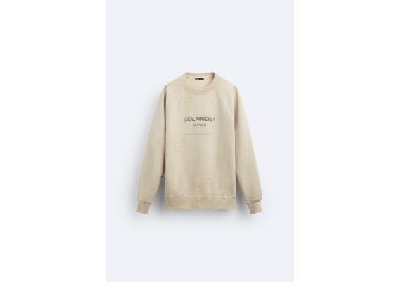 Zara Толстовка с принтом в стиле винтаж , Цвет: Серый, Размер: S (US S), изображение 6