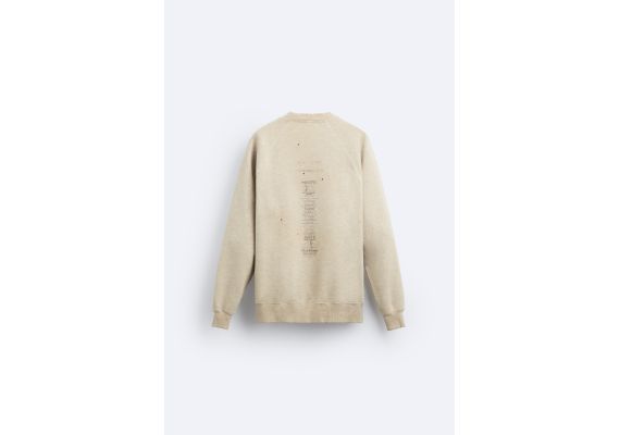 Zara Толстовка с принтом в стиле винтаж , Цвет: Серый, Размер: S (US S), изображение 7