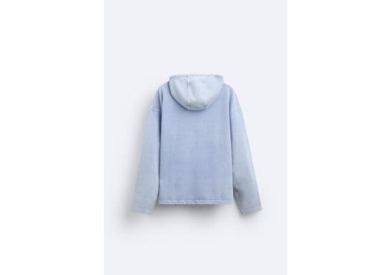 Zara   faded hoodie , Цвет: Синий, Размер: L-XL (US L-XL), изображение 7