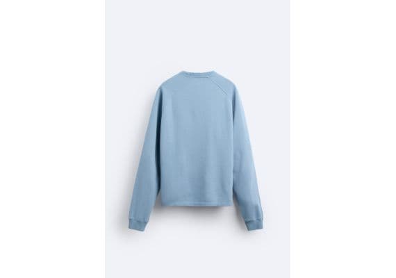 Zara   faded sweatshirt , Цвет: Синий, Размер: S (US S), изображение 7