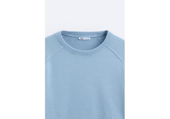 Zara   faded sweatshirt , Цвет: Синий, Размер: S (US S), изображение 8