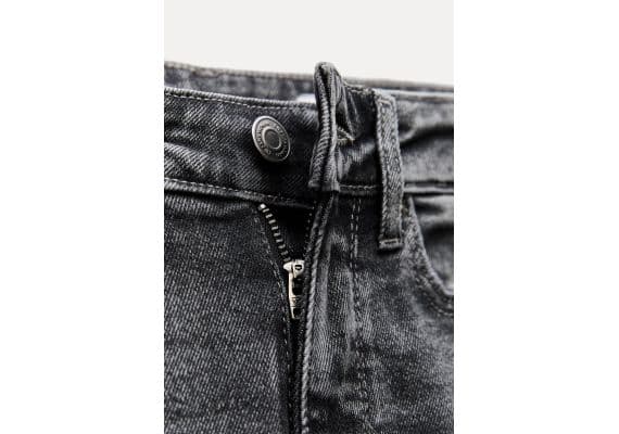 Zara   zw collection '80s skinny high-waist jeans , Цвет: Серый, Размер: 32, изображение 11