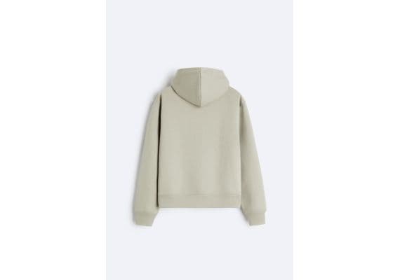 Zara Cropped hoodie , Цвет: Зеленый, Размер: S (US S), изображение 8