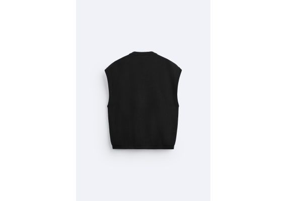 Zara Жилет oversize knit vest , Цвет: Черный, Размер: S (US S), изображение 8