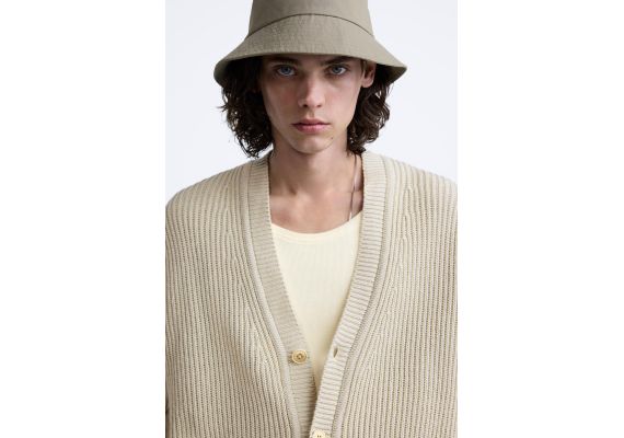 Zara   purl knit cardigan , Цвет: Бежевый, Размер: S (US S), изображение 5