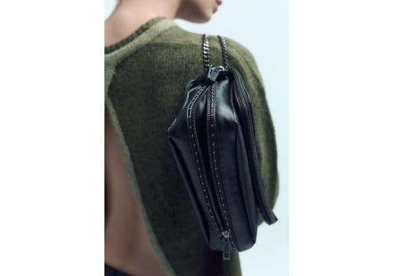 Zara Сумка rock bag with flap , изображение 3