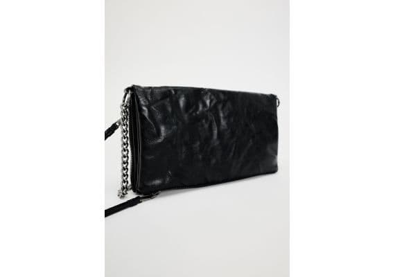 Zara Сохранена модель rock mini crossbody bag , Цвет: Черный, Размер: Только один размер, изображение 2