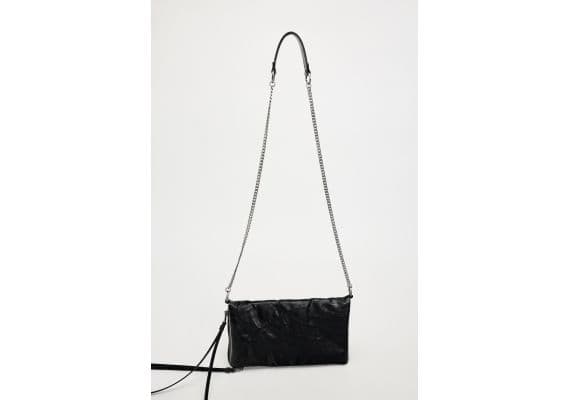 Zara Сохранена модель rock mini crossbody bag , Цвет: Черный, Размер: Только один размер, изображение 8