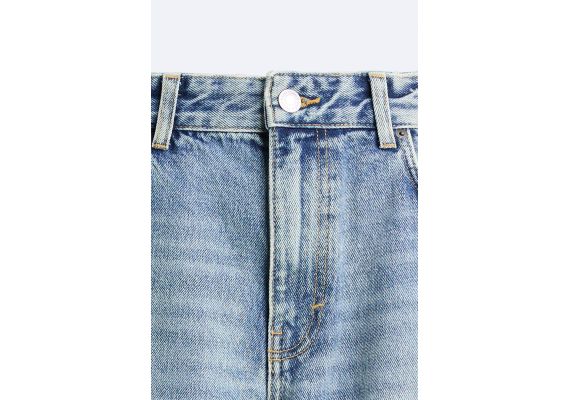 Zara   slim fit faded jeans , Цвет: Синий, Размер: EU 40 (US 31), изображение 8