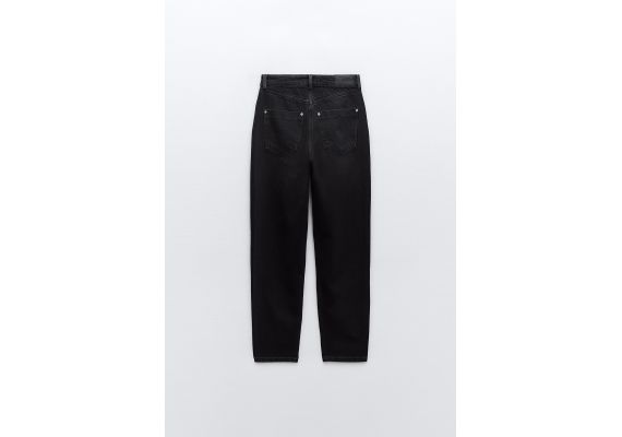 Zara Сохрани  z1975 mom-fit high-waist jeans , Цвет: Черный, Размер: 42, изображение 7