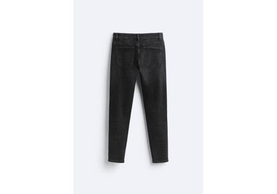 Zara   ripped slim fit jeans , Цвет: Черный, Размер: EU 40 (US 31), изображение 7