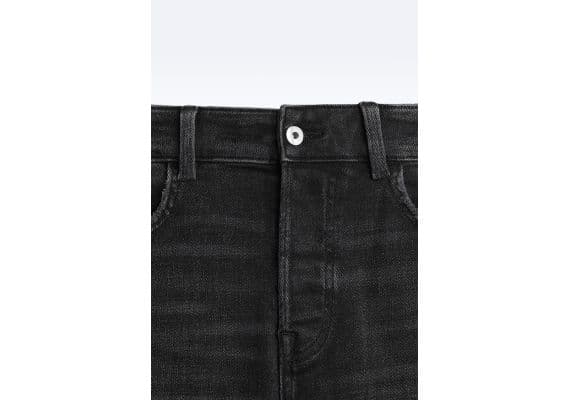 Zara   ripped slim fit jeans , Цвет: Черный, Размер: EU 40 (US 31), изображение 8