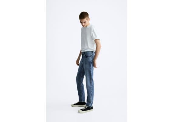 Zara Сохрани  slim-fit comfort jeans , Цвет: Синий, Размер: EU 38 (US 30), изображение 4