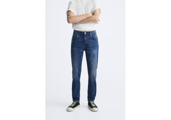 Zara  slim-fit comfort jeans , Цвет: Синий, Размер: EU 38 (US 30), изображение 2