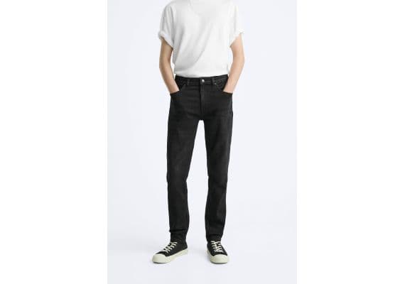 Zara   slim-fit comfort jeans , Цвет: Черный, Размер: EU 46 (US 36), изображение 2