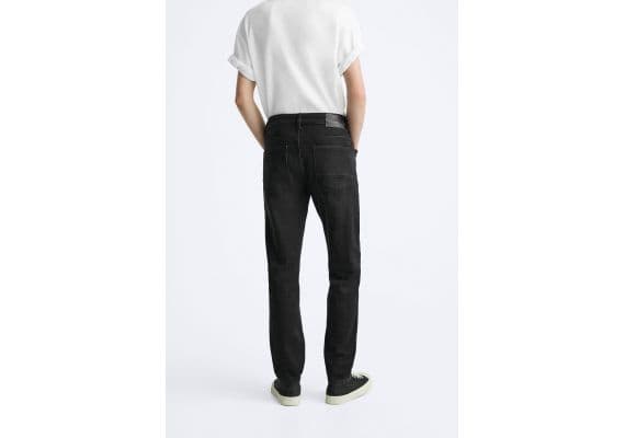 Zara   slim-fit comfort jeans , Цвет: Черный, Размер: EU 46 (US 36), изображение 3