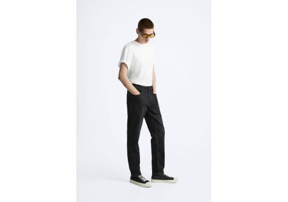 Zara   slim-fit comfort jeans , Цвет: Черный, Размер: EU 46 (US 36), изображение 4