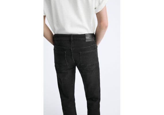 Zara   slim-fit comfort jeans , Цвет: Черный, Размер: EU 46 (US 36), изображение 5