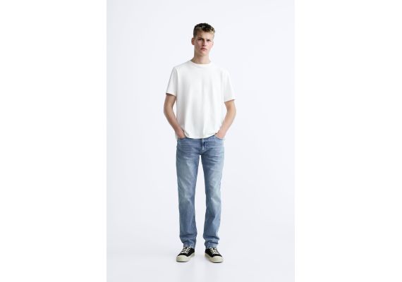 Zara Узкие джинсы slim fit, Цвет: Синий, Размер: EU 46 (US 36)