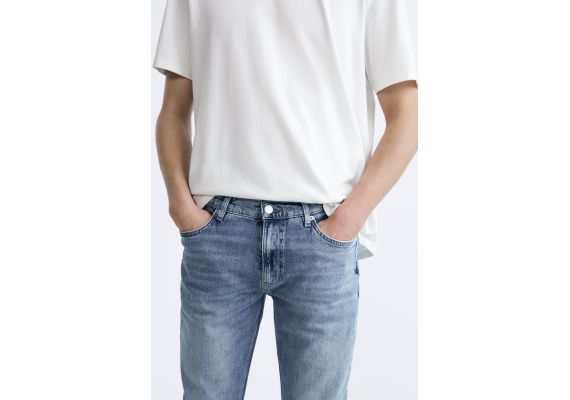 Zara Узкие джинсы slim fit, Цвет: Синий, Размер: EU 38 (US 30), изображение 5