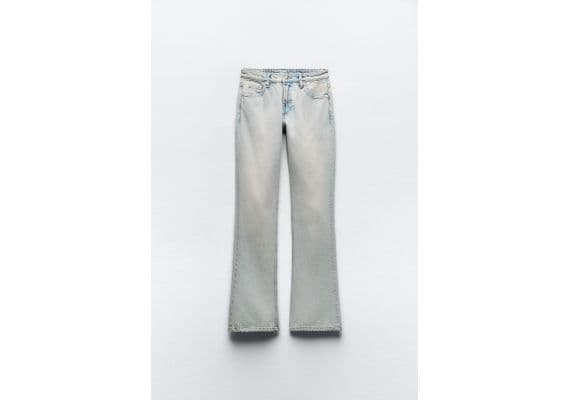 Zara   trf bootcut mid-rise jeans , Цвет: Синий, Размер: 42