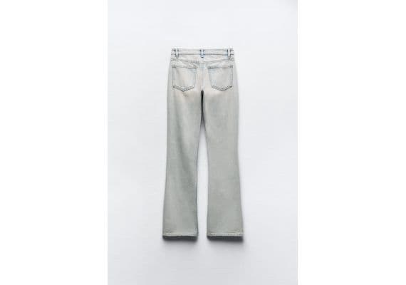 Zara   trf bootcut mid-rise jeans , Цвет: Синий, Размер: 42, изображение 2