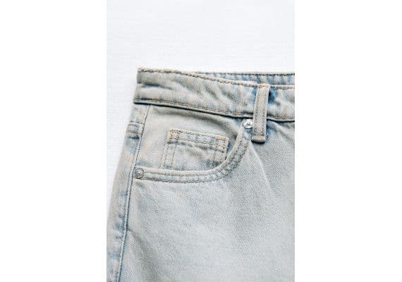 Zara   trf bootcut mid-rise jeans , Цвет: Синий, Размер: 42, изображение 3