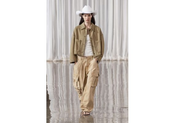 Zara Коллекция верхней одежды zw с отстрочкой , Цвет: Зеленый, Размер: XS
