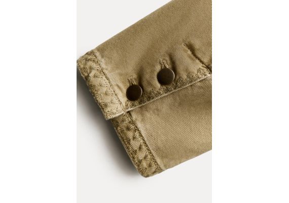 Zara Коллекция верхней одежды zw с отстрочкой , Цвет: Зеленый, Размер: XS, изображение 12