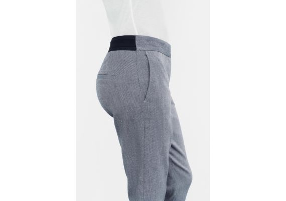 Zara Брюки с завышенной талией jogger-waist , Цвет: Синий, Размер: XS, изображение 5