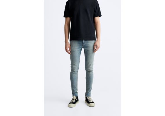 Zara   skinny fit jeans , Цвет: Синий, Размер: EU 44 (US 34), изображение 2