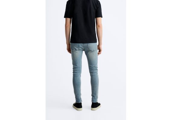 Zara   skinny fit jeans , Цвет: Синий, Размер: EU 38 (US 30), изображение 3