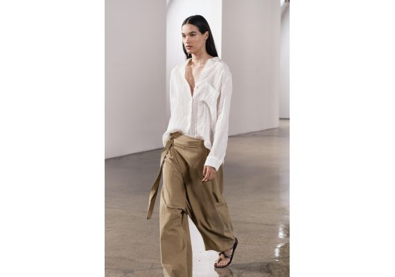 Zara Коллекция zw pareo trousers , Цвет: Коричневый, Размер: XS, изображение 8