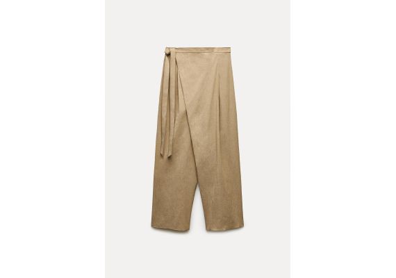 Zara Коллекция zw pareo trousers , Цвет: Коричневый, Размер: XS, изображение 10