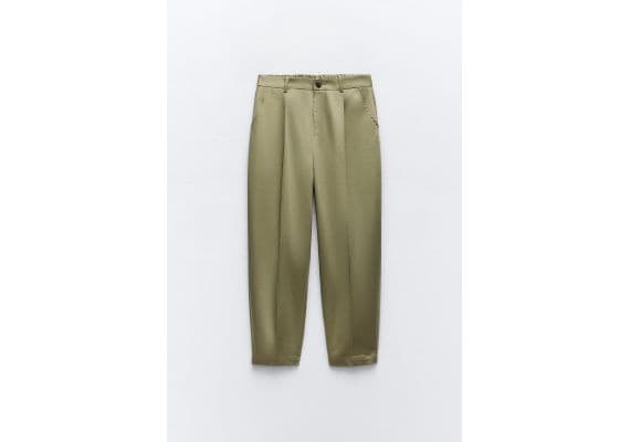 Zara Брюки chinos , Цвет: Зеленый, Размер: M, изображение 3