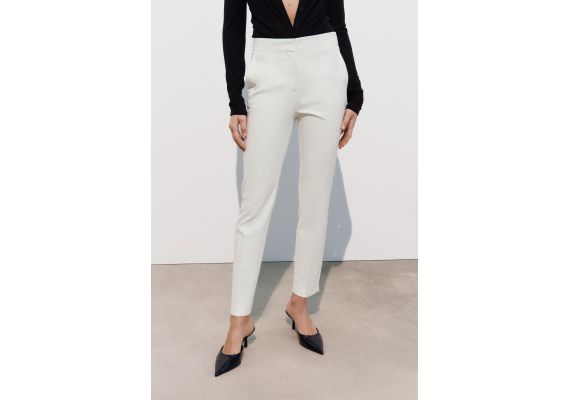 Zara Брюки jogger-waist , Цвет: Белый, Размер: S, изображение 2